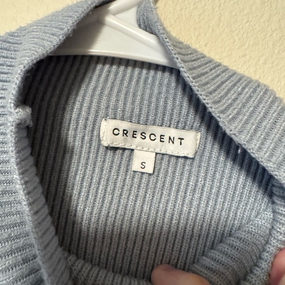 Crescent Heather blue Women's Cowl Neck Sweater - Picture 2 of 3